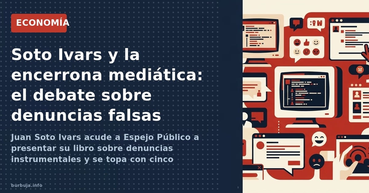 Juan Soto Ivars acude a Espejo Público a presentar su libro sobre denuncias instrumentales y se topa con cinco tertulianos qu