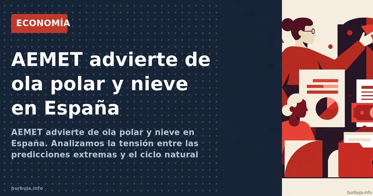 AEMET advierte de ola polar y nieve en España. Analizamos la tensión entre las predicciones extremas y el ciclo natural del c
