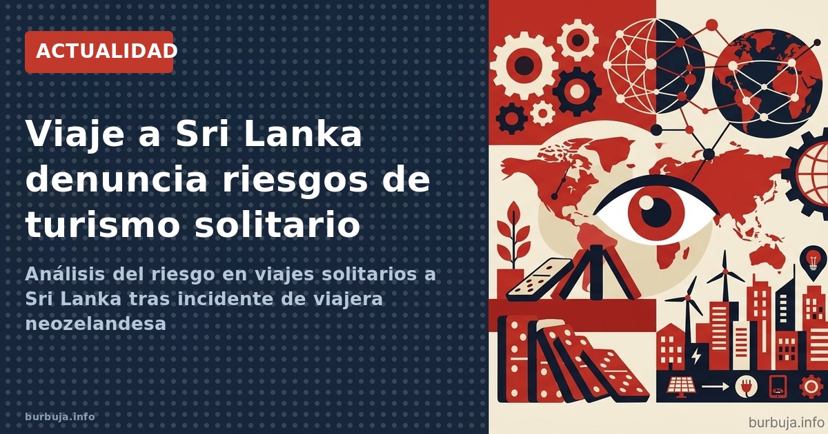 Análisis del riesgo en viajes solitarios a Sri Lanka tras incidente de viajera neozelandesa