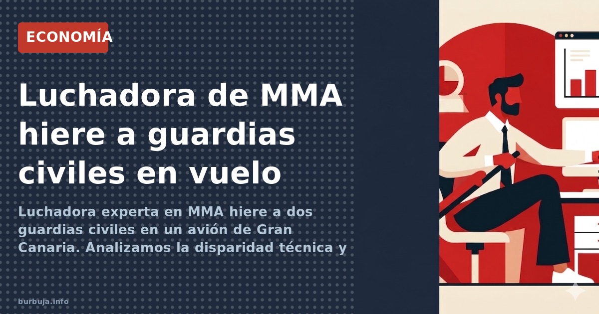 Luchadora experta en MMA hiere a dos guardias civiles en un avión de Gran Canaria. Analizamos la disparidad técnica y las imp