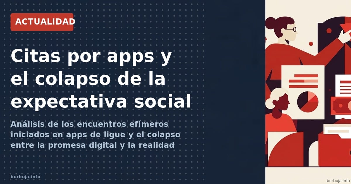 Análisis de los encuentros efímeros iniciados en apps de ligue y el colapso entre la promesa digital y la realidad física