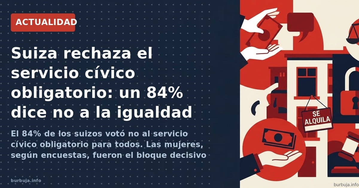 El 84% de Suiza dice no a la mili para mujeres