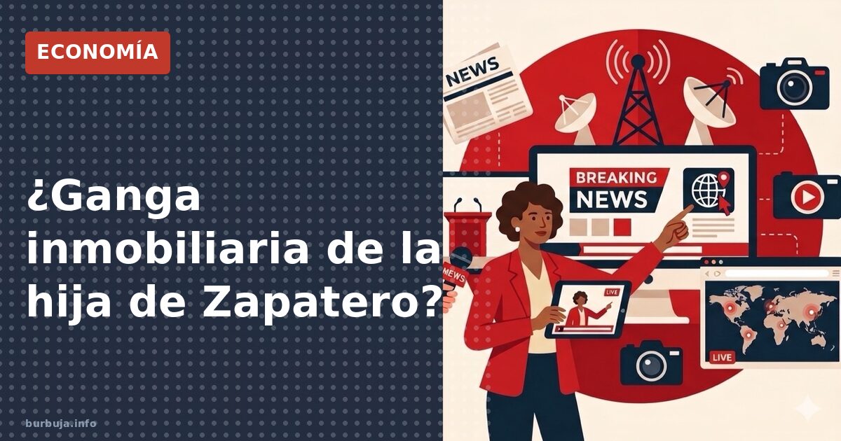 ¿Ganga inmobiliaria de la hija de Zapatero?