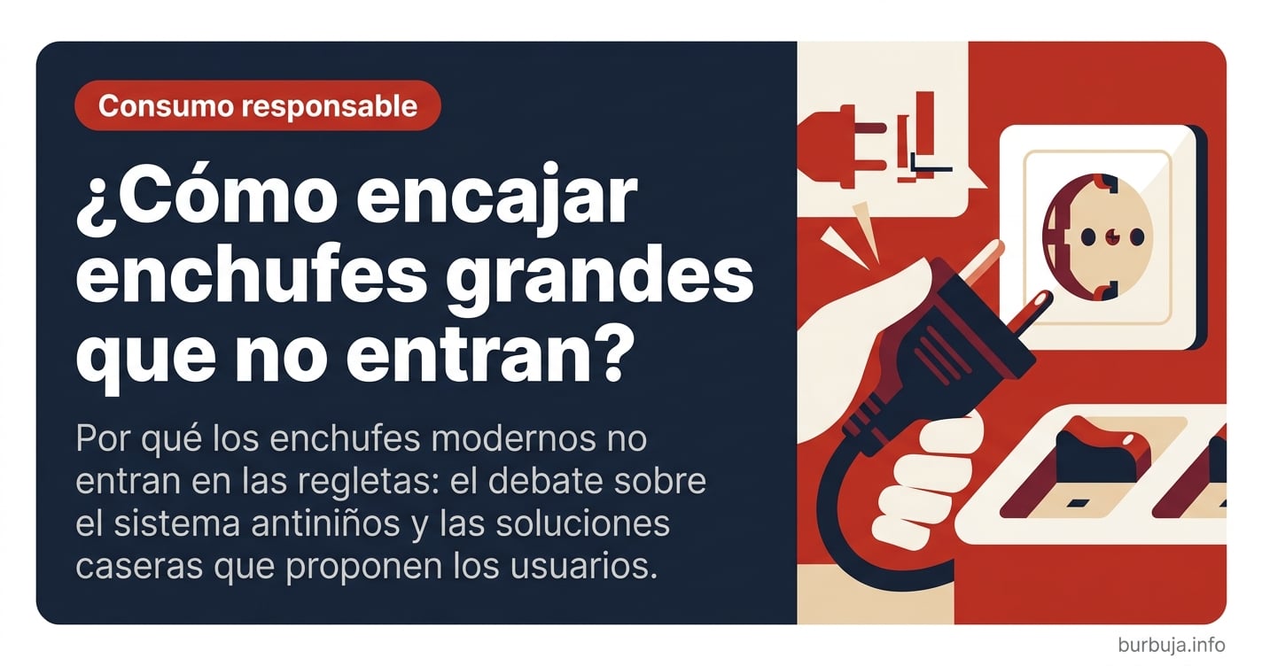 Por qué los enchufes modernos no entran y qué trucos usan los foreros para saltarse las protecciones infantiles en regletas y