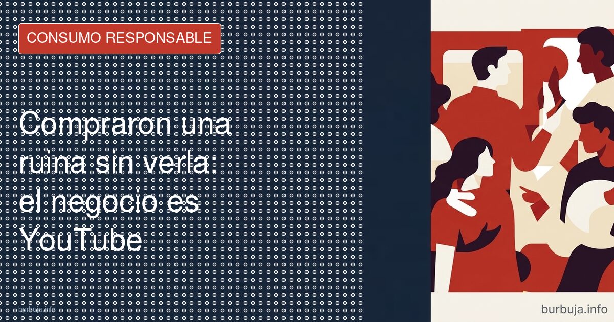Compraron una ruina sin verla: el negocio es YouTube