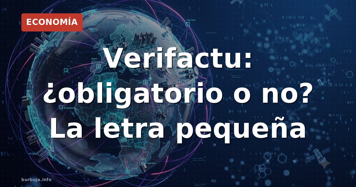 Verifactu: ¿obligatorio o no? La letra pequeña