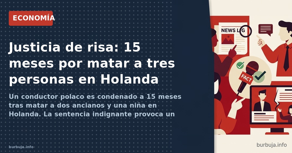 Un conductor polaco es condenado a 15 meses tras matar a dos ancianos y una niña en Holanda. La sentencia indignante provoca 