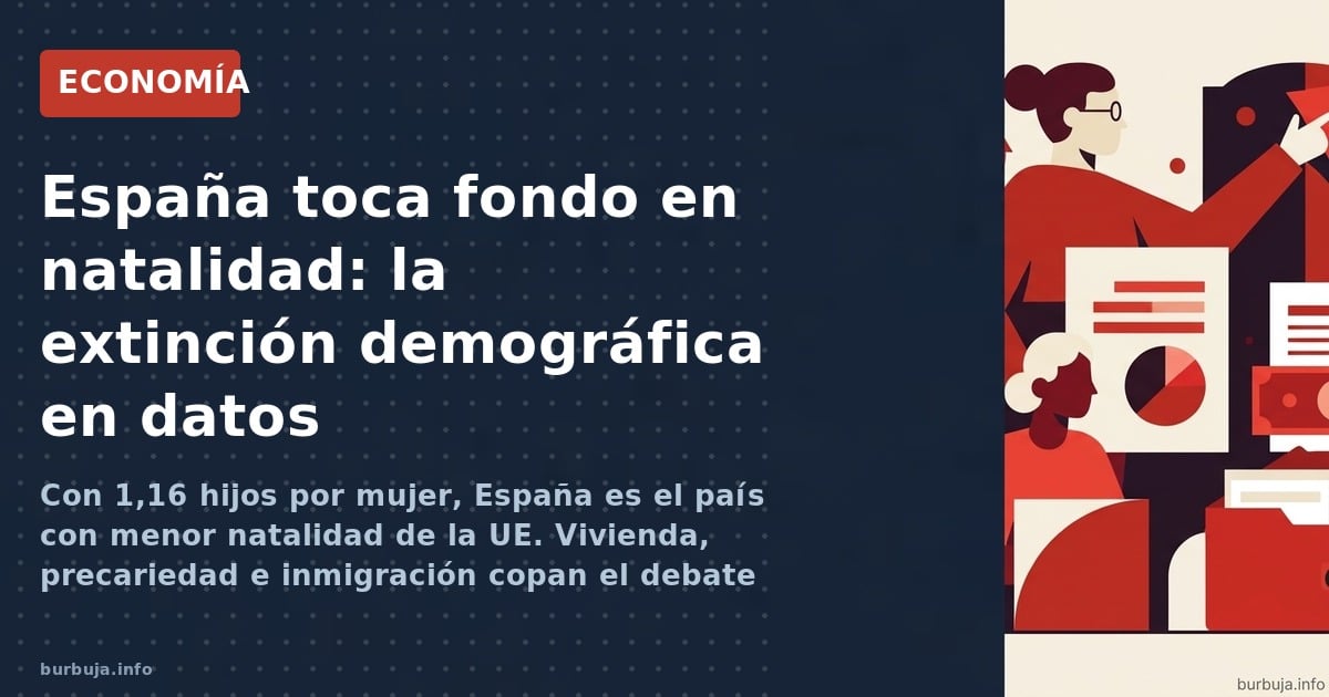 España, el país de Europa con menos nacimientos: causas y culpas