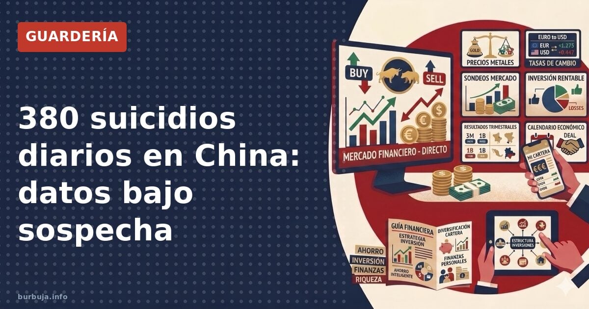 380 suicidios al día en China ¿cifra real?