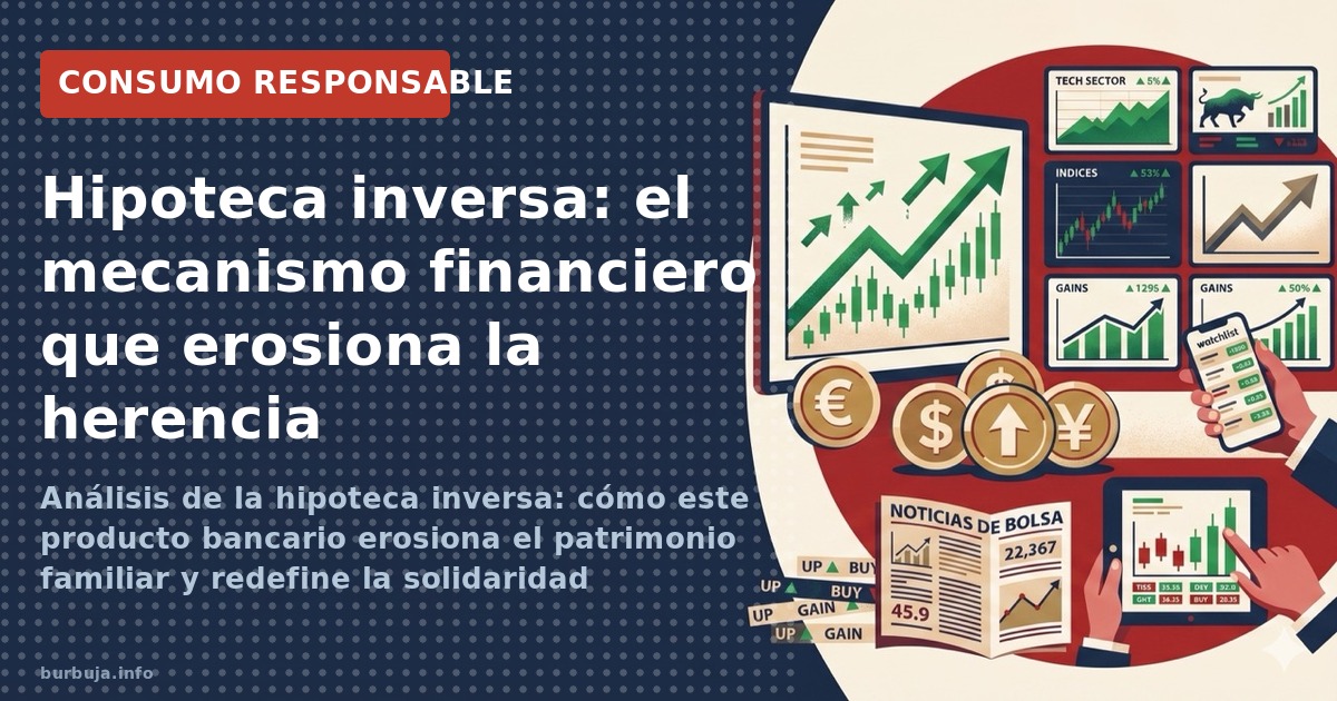 Análisis de la hipoteca inversa: cómo este producto bancario erosiona el patrimonio familiar y redefine la solidaridad interg