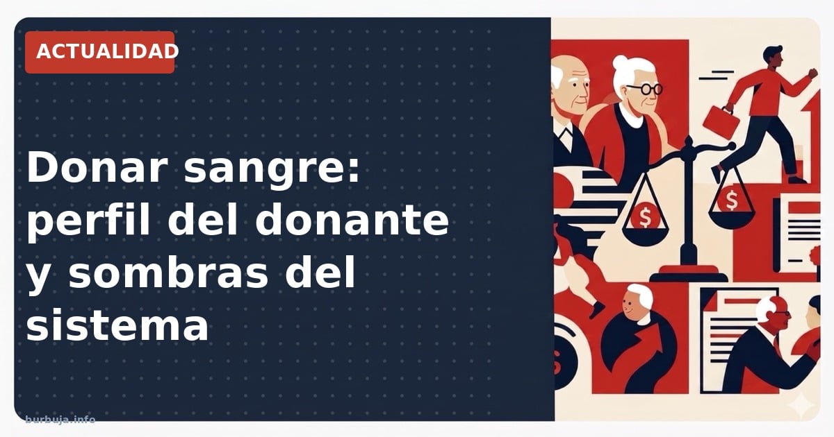 Perfil del donante de sangre en España: mujeres jóvenes autóctonas, filtrps por prácticas de riesgo, negocio de Grifols y des