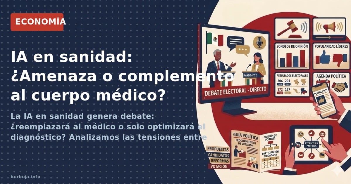 La IA en sanidad genera debate: ¿reemplazará al médico o solo optimizará el diagnóstico? Analizamos las tensiones entre tecno