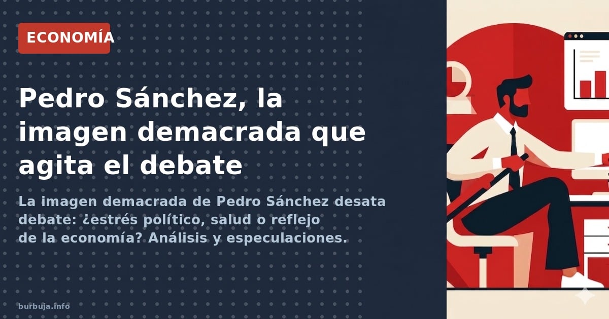 La imagen demacrada de Pedro Sánchez desata debate: ¿estrés político, salud o reflejo de la economía? Análisis y especulacion