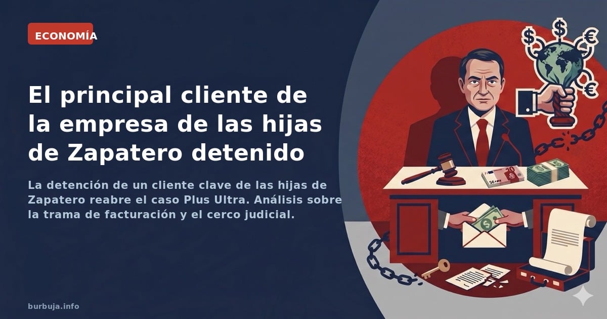 El principal cliente de la empresa de las hijas de Zapatero detenido