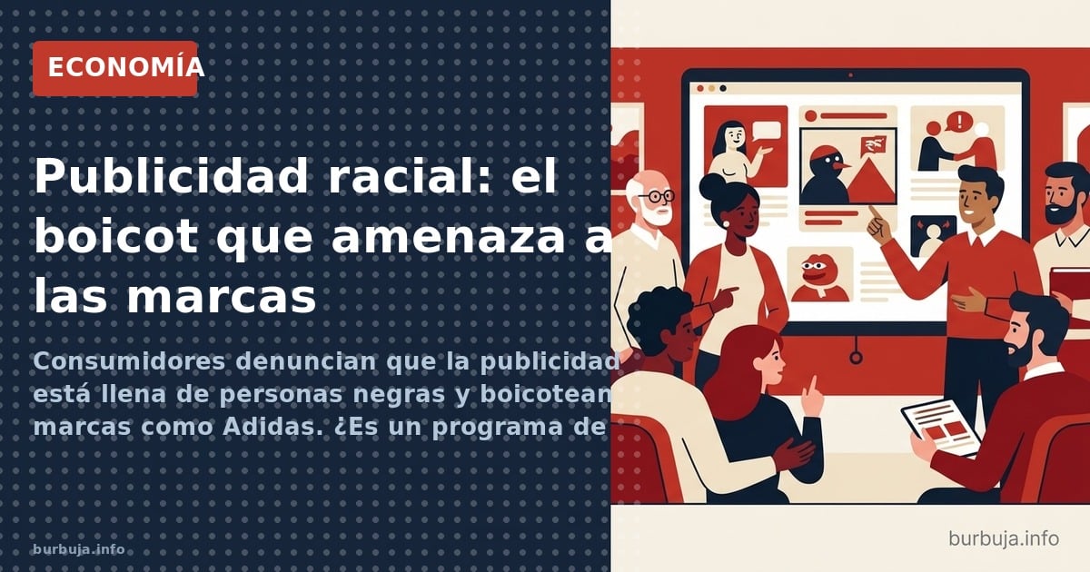 Consumidores denuncian que la publicidad está llena de personas negras y boicotean marcas como Adidas. ¿Es un programa de ing