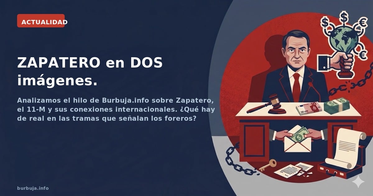 Analizamos el hilo de Burbuja.info sobre Zapatero, el 11-M y sus conexiones internacionales. ¿Qué hay de real en las tramas q