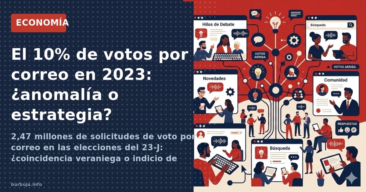 2,47 millones de solicitudes de voto por correo en las elecciones del 23-J: ¿coincidencia veraniega o indicio de fraude? El s