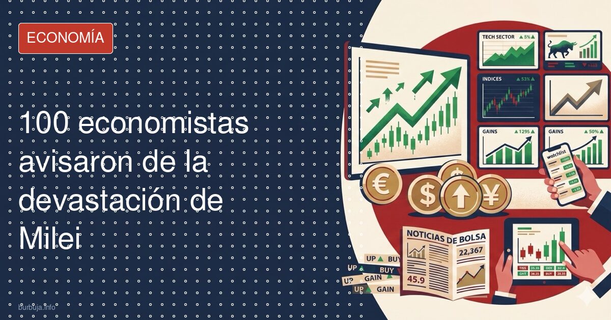 100 economistas avisaron de la devastación de Milei