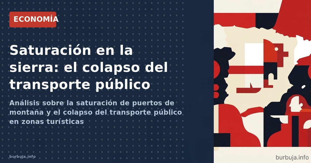 Análisis sobre la saturación de puertos de montaña y el colapso del transporte público en zonas turísticas