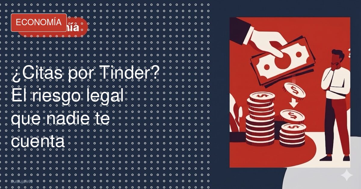 ¿Citas por Tinder? El riesgo legal que nadie te cuenta