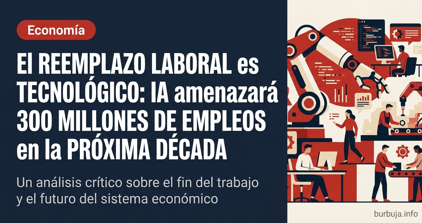 Robots industriales en una fábrica oscura sin trabajadores humanos, línea de producción automatizada