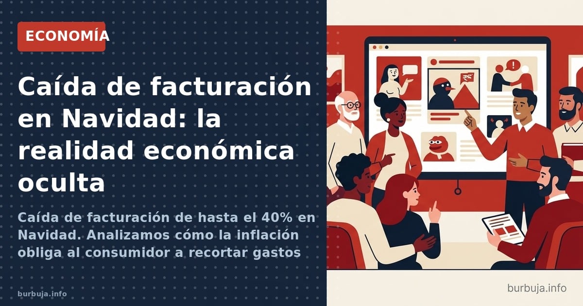 Caída de facturación de hasta el 40% en Navidad. Analizamos cómo la inflación obliga al consumidor a recortar gastos festivos