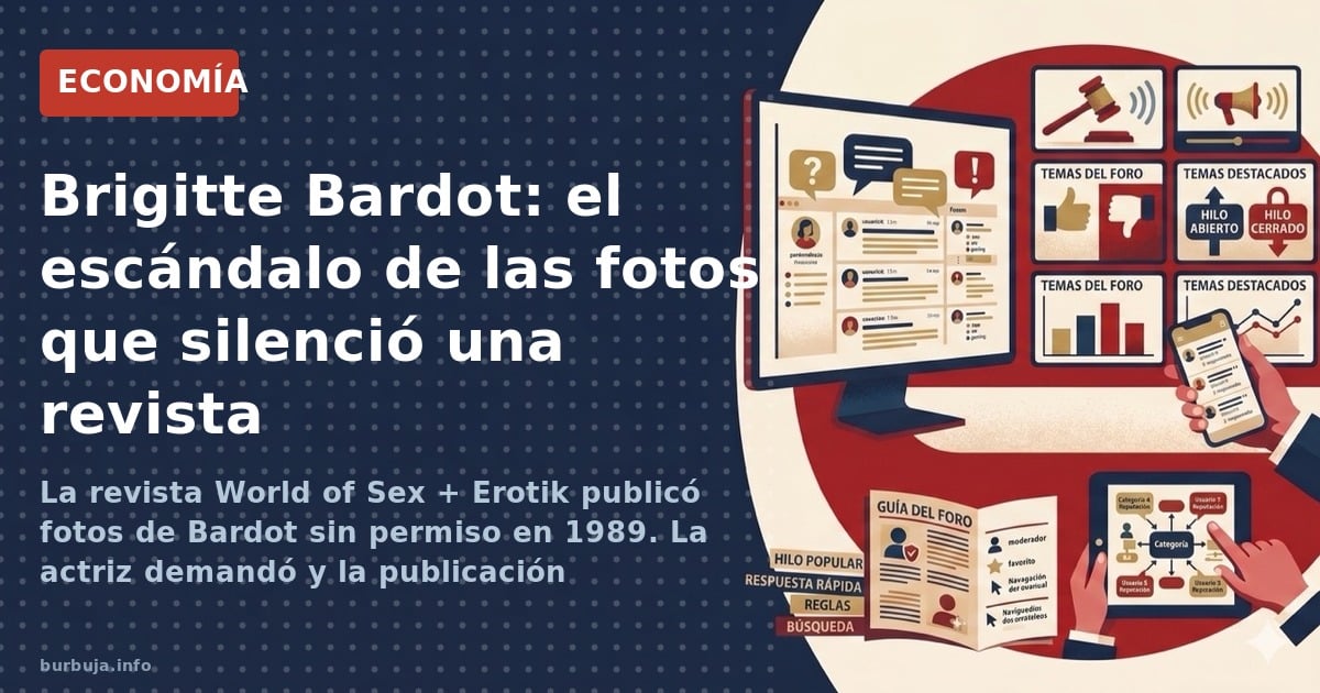 Brigitte Bardot en una imagen de archivo, junto a la portada de la revista alemana que publicó sus fotos sin autorización