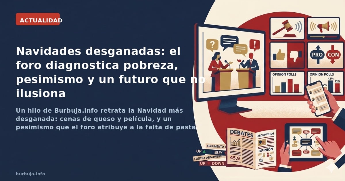 Once mensajes bastaron para radiografiar la desgana navideña: falta de pasta, pesimismo postpandemia y la sospecha de que el 