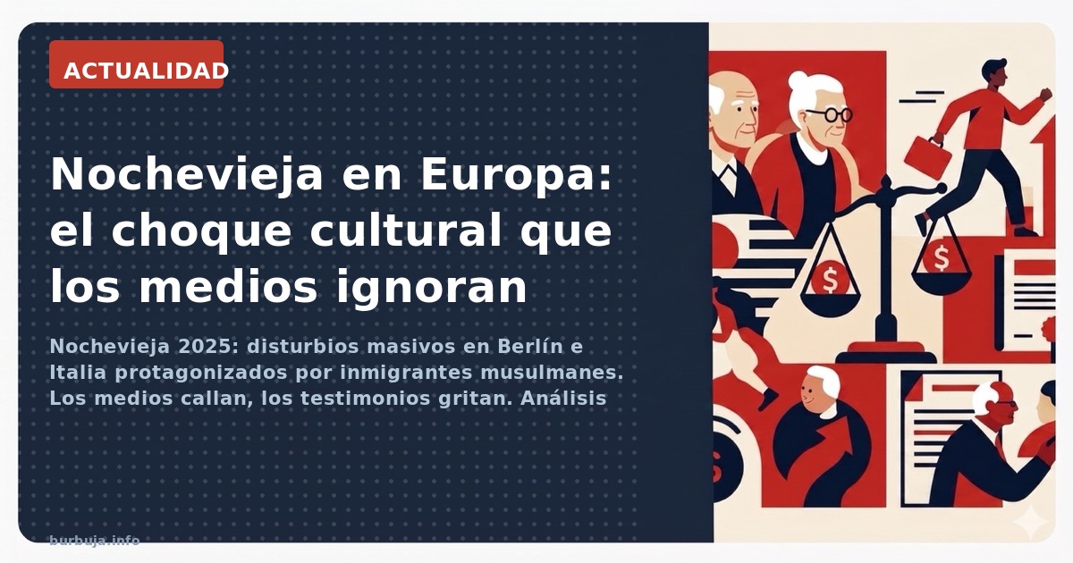 Nochevieja 2025: disturbios masivos en Berlín e Italia protagonizados por inmigrantes musulmanes. Los medios callan, los test