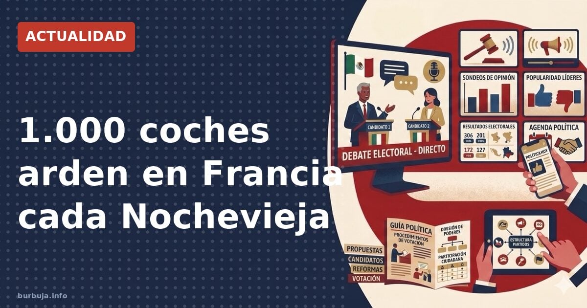 1.000 coches arden en Francia cada Nochevieja
