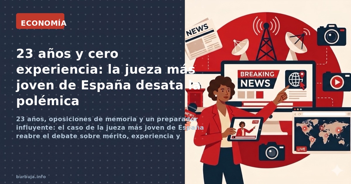 23 años, oposiciones de memoria y un preparador influyente: el caso de la jueza más joven de España reabre el debate sobre mé