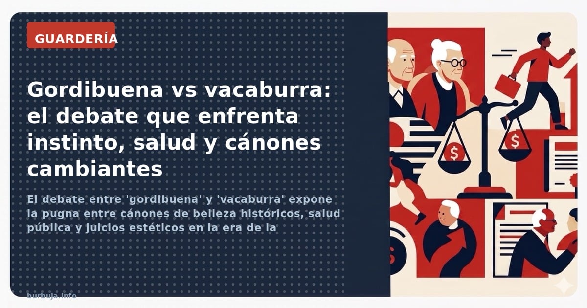 El debate entre 'gordibuena' y 'vacaburra' expone la pugna entre cánones de belleza históricos, salud pública y juicios estét