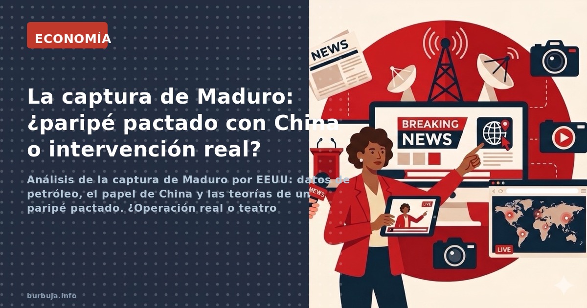 Análisis de la captura de Maduro por EEUU: datos de petróleo, el papel de China y las teorías de un paripé pactado. ¿Operació