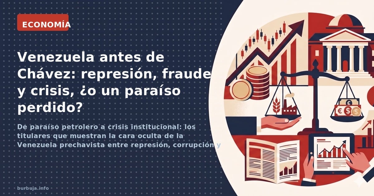 De paraíso petrolero a crisis institucional: los titulares que muestran la cara oculta de la Venezuela prechavista entre repr