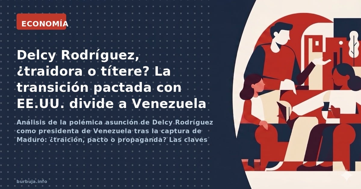 Análisis de la polémica asunción de Delcy Rodríguez como presidenta de Venezuela tras la captura de Maduro: ¿traición, pacto 
