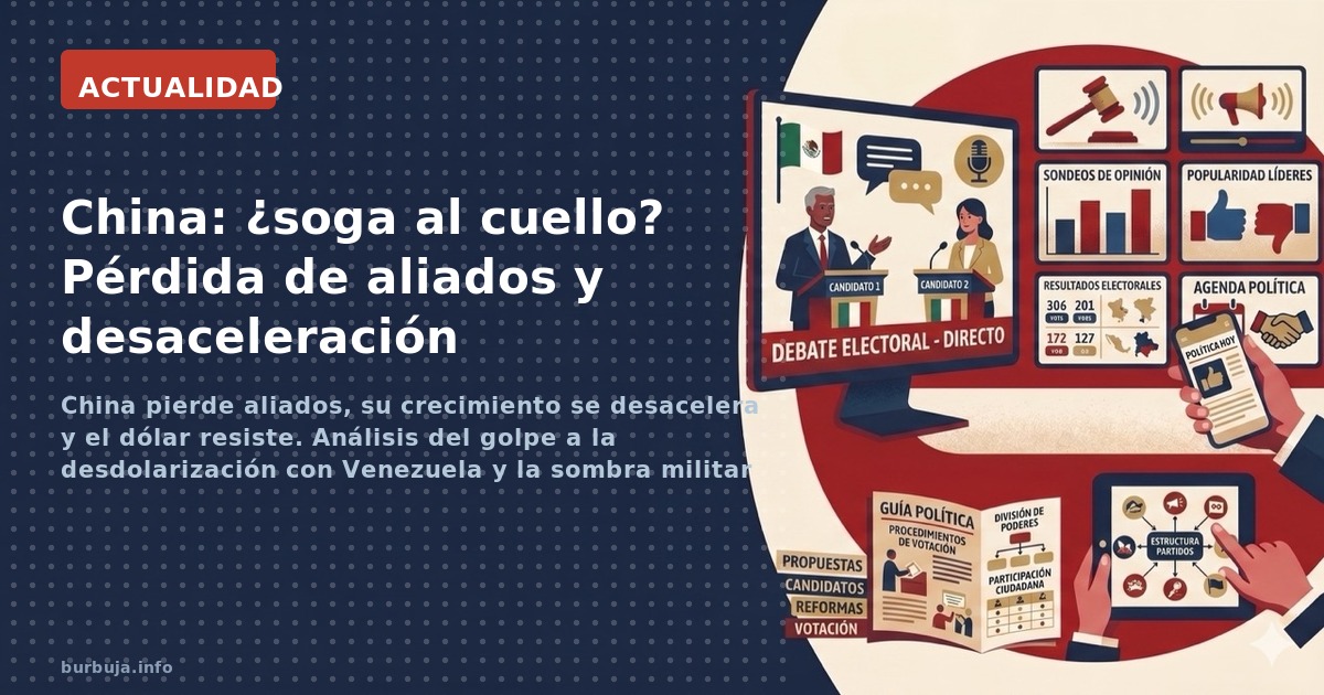 China pierde aliados, su crecimiento se desacelera y el dólar resiste. Análisis del golpe a la desdolarización con Venezuela 