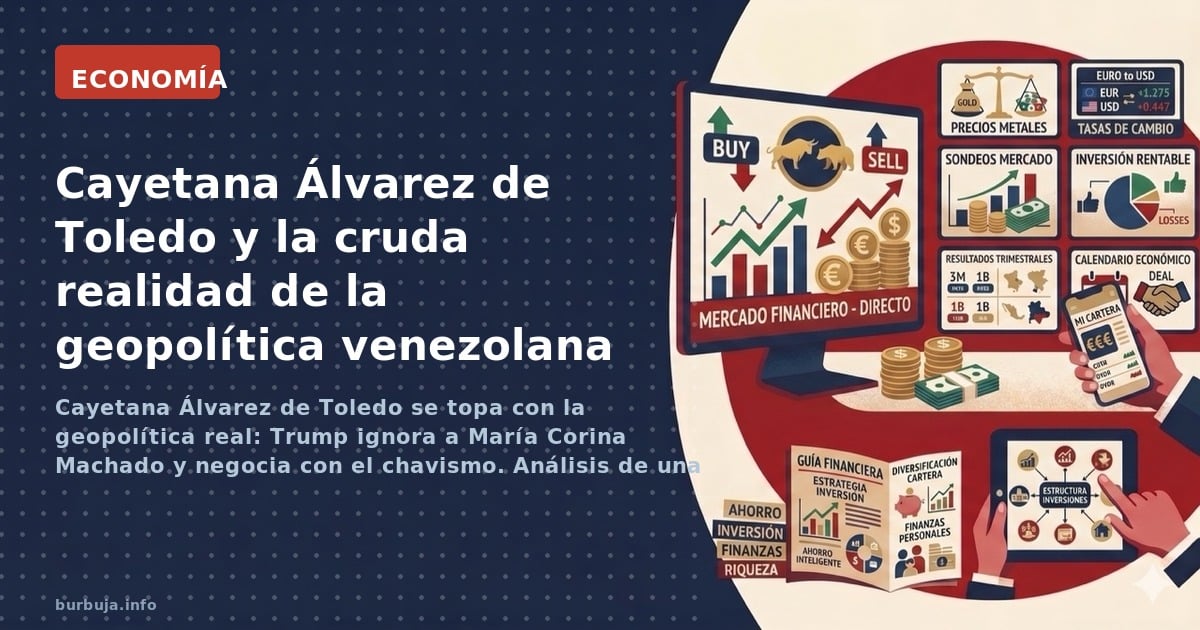 Cayetana Álvarez de Toledo se topa con la geopolítica real: Trump ignora a María Corina Machado y negocia con el chavismo. An