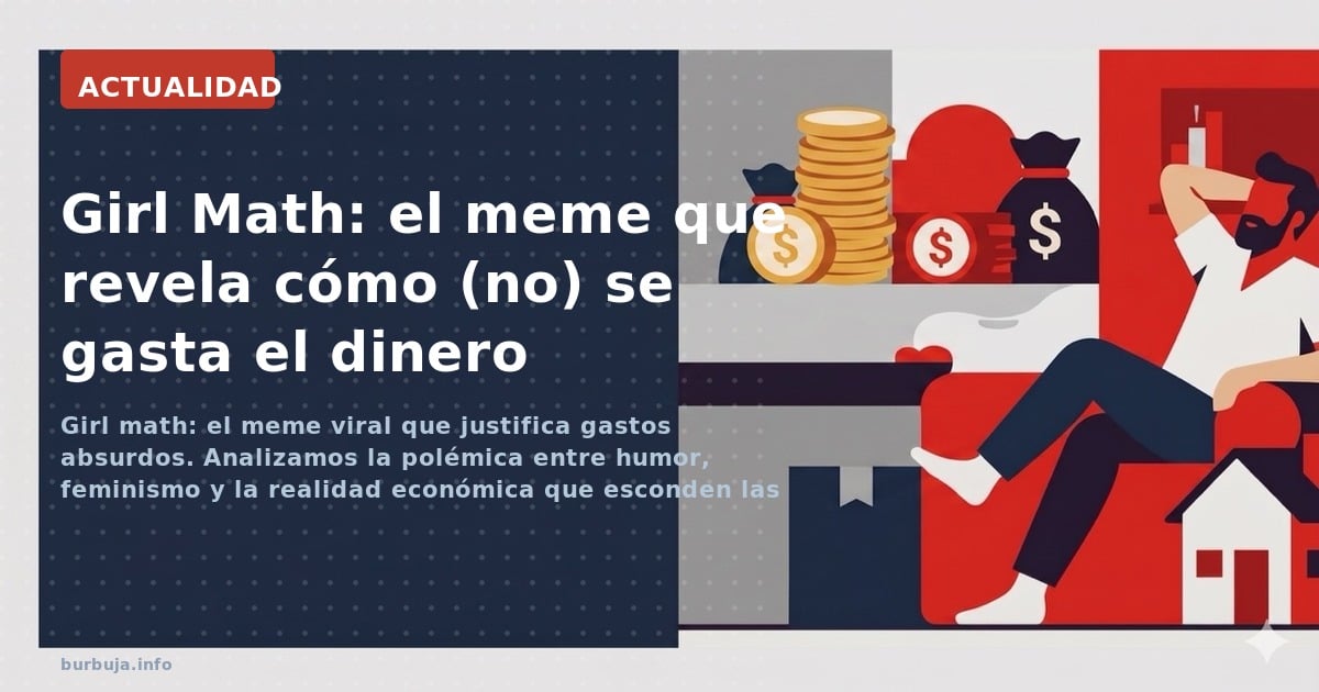 Girl math: el meme viral que justifica gastos absurdos. Analizamos la polémica entre humor, feminismo y la realidad económica