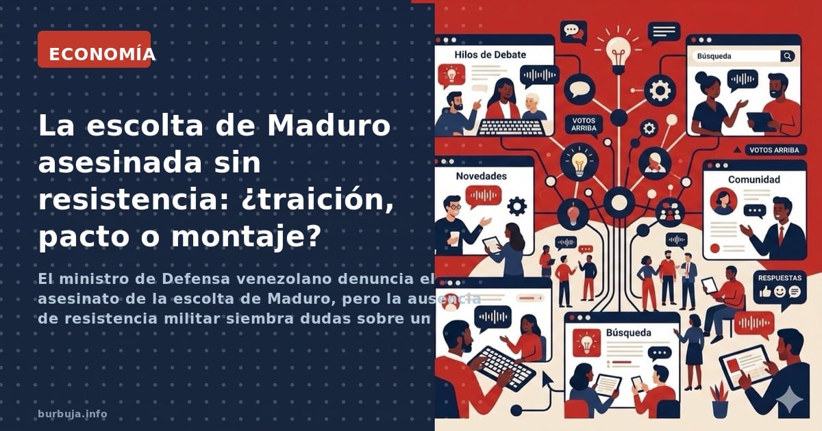 El ministro de Defensa venezolano denuncia el asesinato de la escolta de Maduro, pero la ausencia de resistencia militar siem