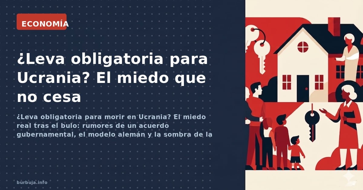 ¿Leva obligatoria para morir en Ucrania? El miedo real tras el bulo: rumores de un acuerdo gubernamental, el modelo alemán y 