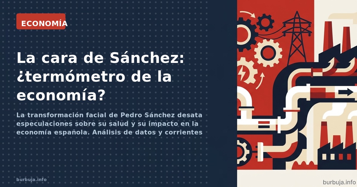 La transformación facial de Pedro Sánchez desata especulaciones sobre su salud y su impacto en la economía española. Análisis