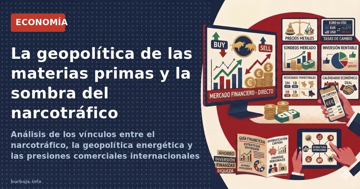 Análisis de los vínculos entre el narcotráfico, la geopolítica energética y las presiones comerciales internacionales sobre M
