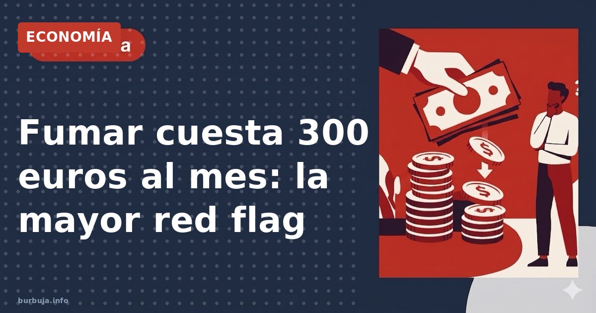 Fumar cuesta 300 euros al mes: la mayor red flag