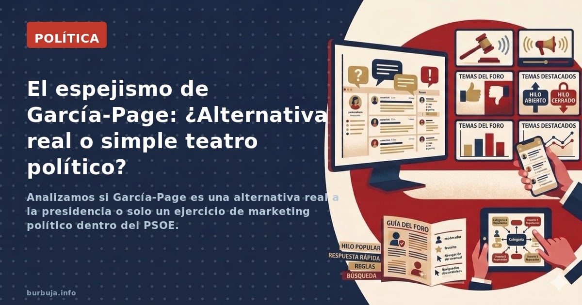 Emiliano García-Page, barón crítico con Sánchez, divide: ¿alternativa real o pantomima? La disciplina de sus diputados y la h