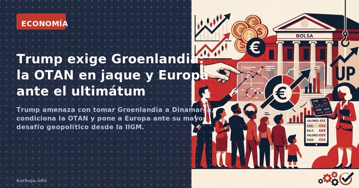 Trump amenaza con tomar Groenlandia a Dinamarca, condiciona la OTAN y pone a Europa ante su mayor desafío geopolítico desde l
