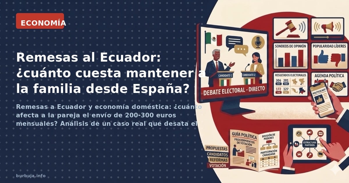 Remesas a Ecuador y economía doméstica: ¿cuánto afecta a la pareja el envío de 200-300 euros mensuales? Análisis de un caso r
