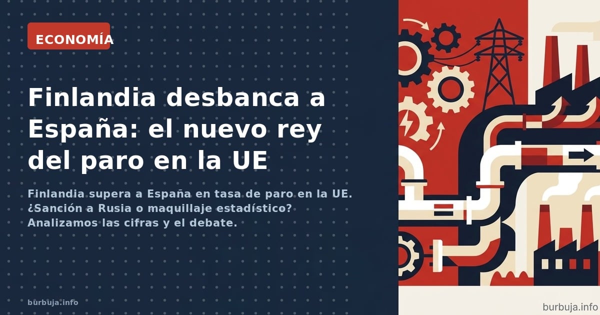 Finlandia supera a España en tasa de paro en la UE. ¿Sanción a Rusia o maquillaje estadístico? Analizamos las cifras y el deb