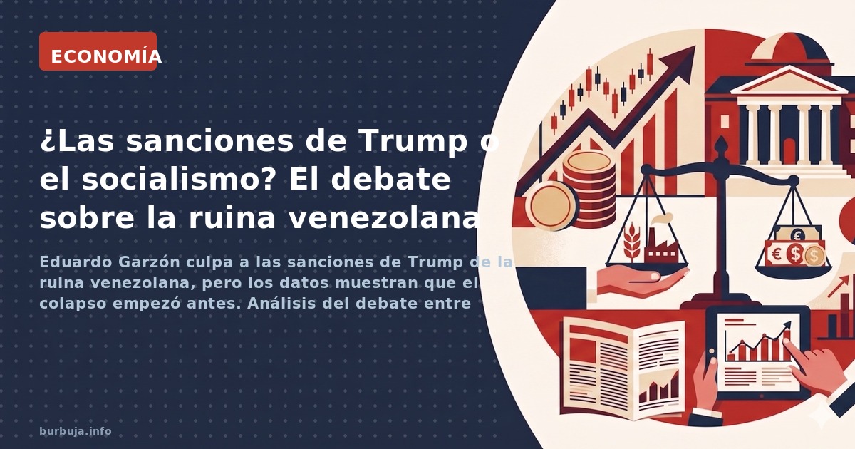 Eduardo Garzón culpa a las sanciones de Trump de la ruina venezolana, pero los datos muestran que el colapso empezó antes. An