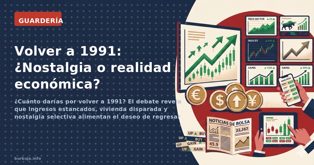 ¿Cuánto darías por volver a 1991? El debate revela que ingresos estancados, vivienda disparada y nostalgia selectiva alimenta
