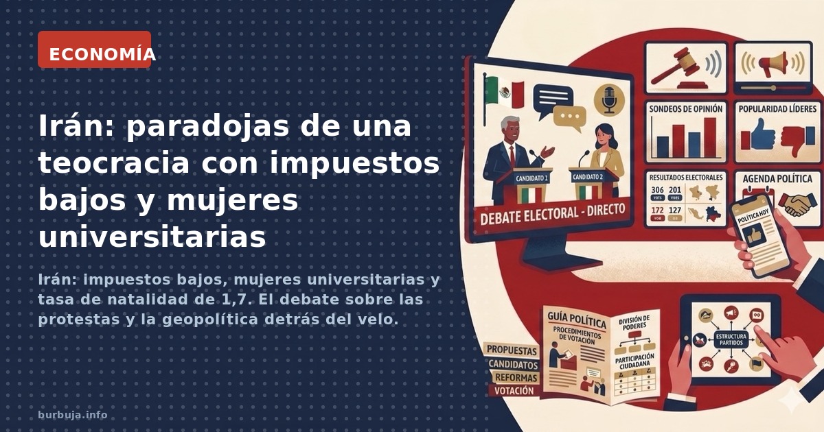 Irán: impuestos bajos, mujeres universitarias y tasa de natalidad de 1,7. El debate sobre las protestas y la geopolítica detr